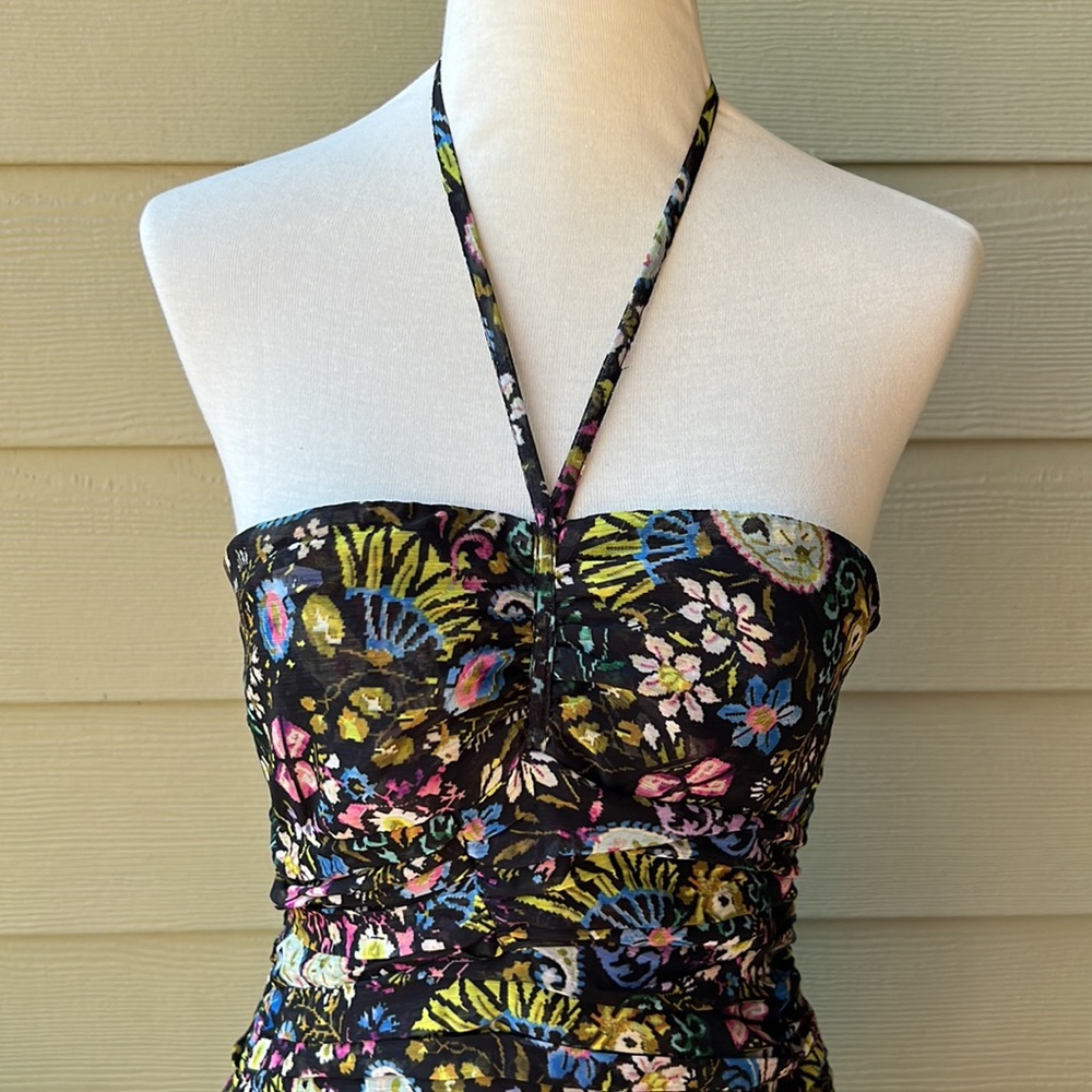 ZARA Ruched Mini Dress - Picture 2 of 10